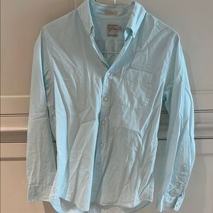 J. Crew Blue Casual Button Down Shirt Lightweight Cotton